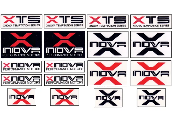 Xnova Aufkleber / Sticker XTS 14Stück