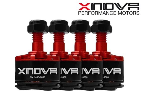 Xnova FPV Brushless Motor 1406 mit 3100KV mit M5 Welle (14mm) 4Stück