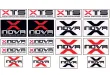 Xnova Aufkleber / Sticker XTS 14Stück