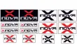 Xnova Aufkleber / Sticker 13Stück