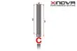Xnova Ersatzteil Shaft/Welle für Brushless Motor 4525 Type C 8mm Welle mit 61mm Länge