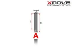 Xnova Ersatzteil Shaft/Welle für Brushless Motor 4030 Type A 6mm Welle mit 38mm Länge
