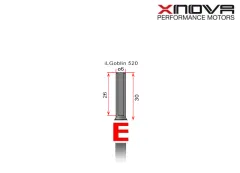 Xnova Ersatzteil Shaft/Welle für Brushless Motor 4020 Type E 6mm Welle mit 30mm Länge