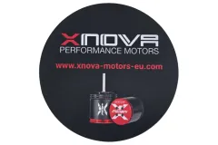 Xnova Mousepad 20cm Durchmesser mit rutschfester Unterseite aus Gummi